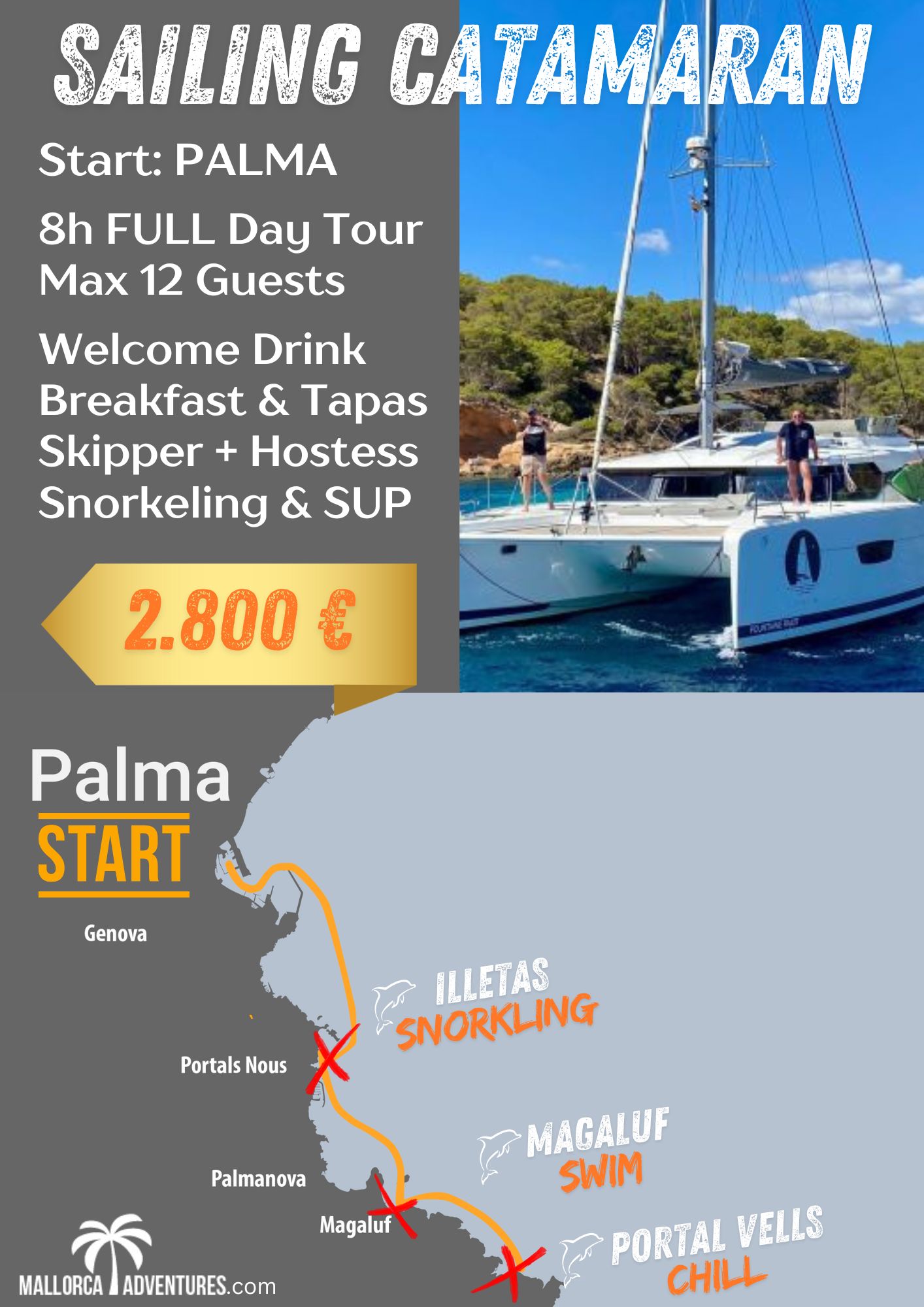 8h katamaran Palma Portal Vells